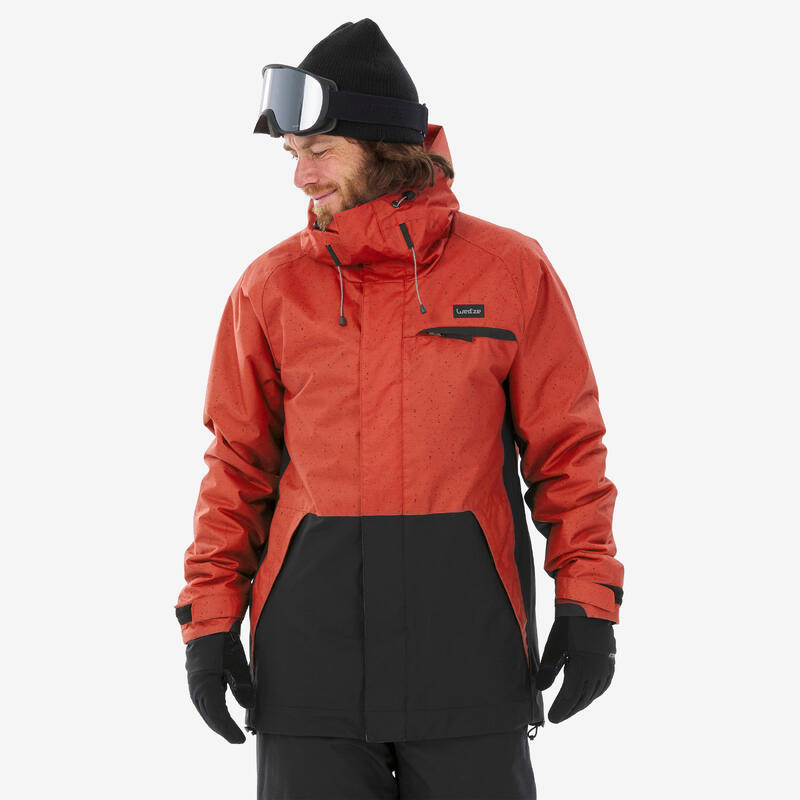 Veste snowboard Homme - SNB 100 rouge
