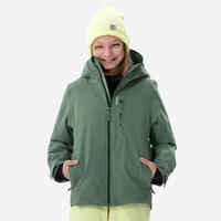 Kids’ Warm and Waterproof Ski Jacket 550 - Green