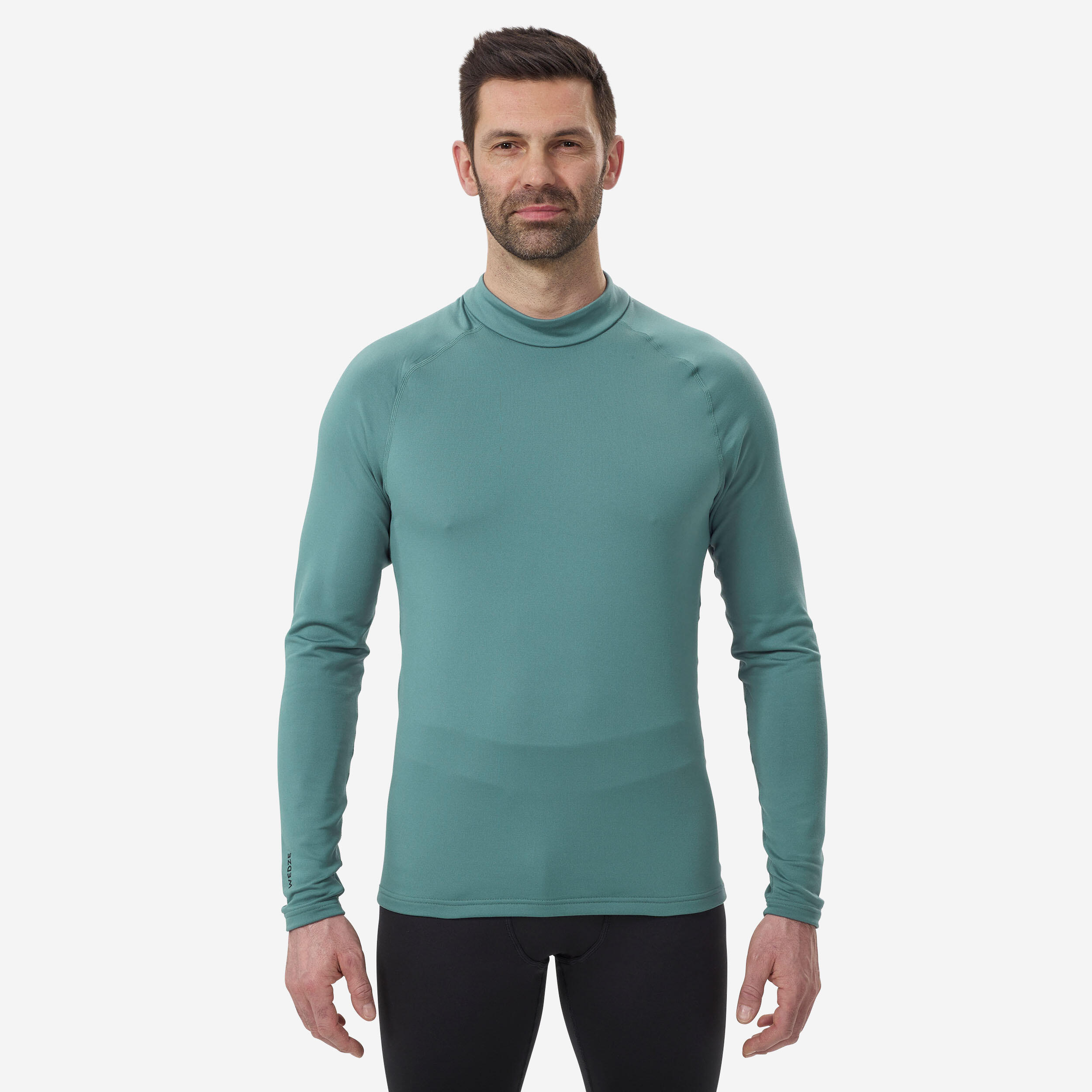 Men's Ski Base Layer Top - BL 500 - Green 1/6