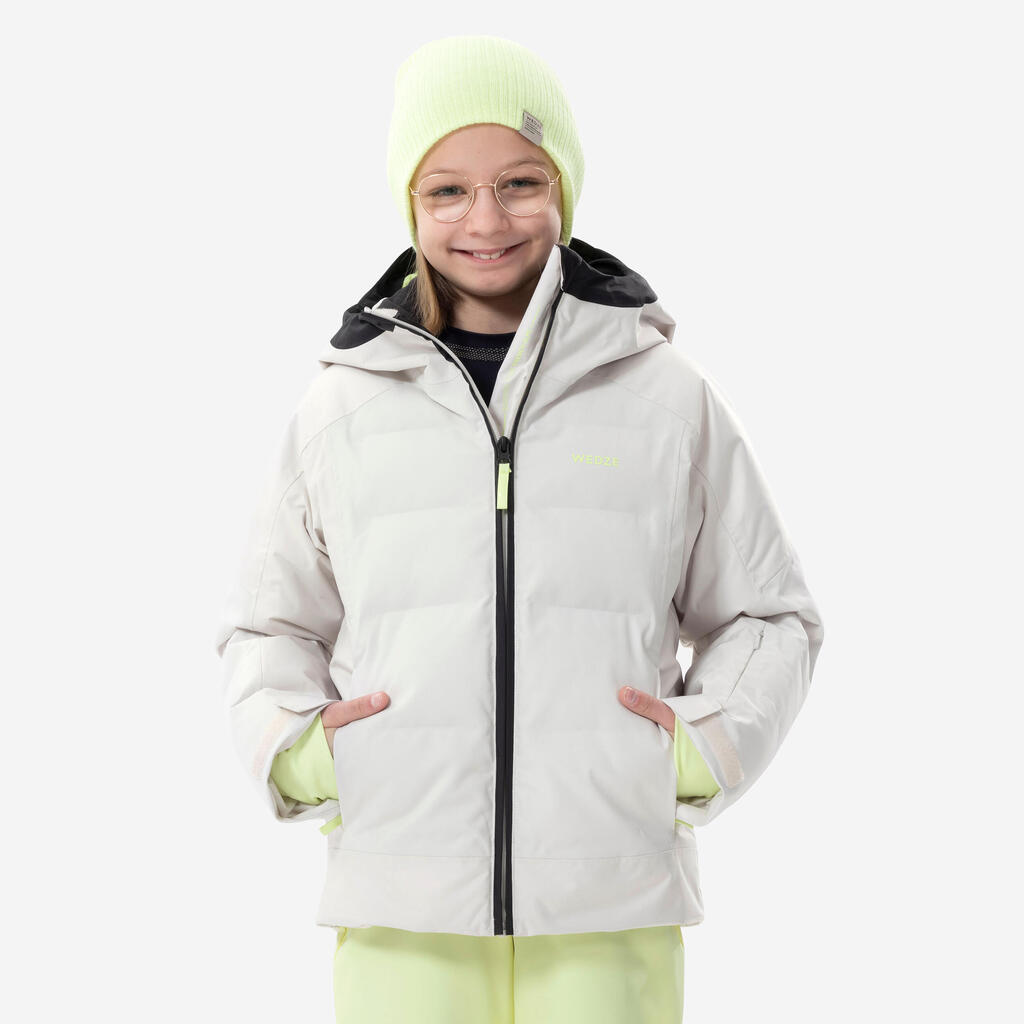DOUDOUNE DE SKI ENFANT TRES CHAUDE ET IMPERMEABLE -580 WARM BEIGE