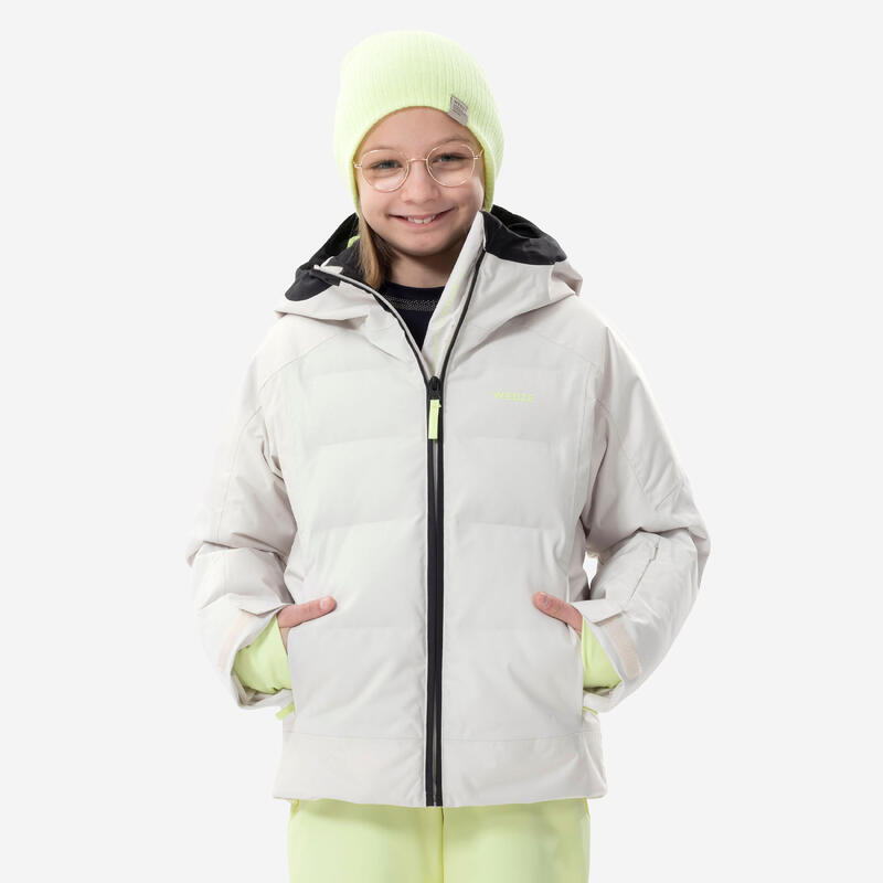 Skijacke Daunenjacke Kinder warm wasserdicht -580 beige 