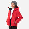 Skijaška jakna 550 topla i vodootporna dječja crvena
