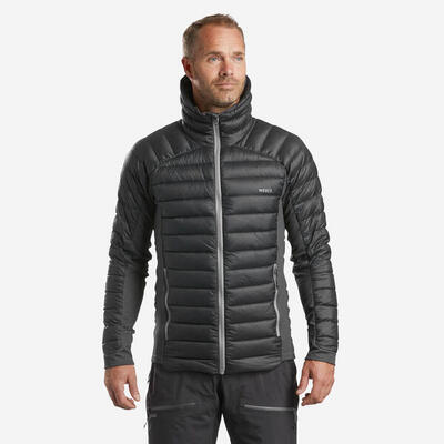Unterziehjacke Daunen Herren warm, atmungsaktiv - FR900 grau
