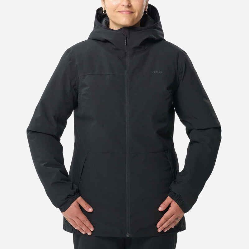 מעיל סקי לנשים - 100 - שחור