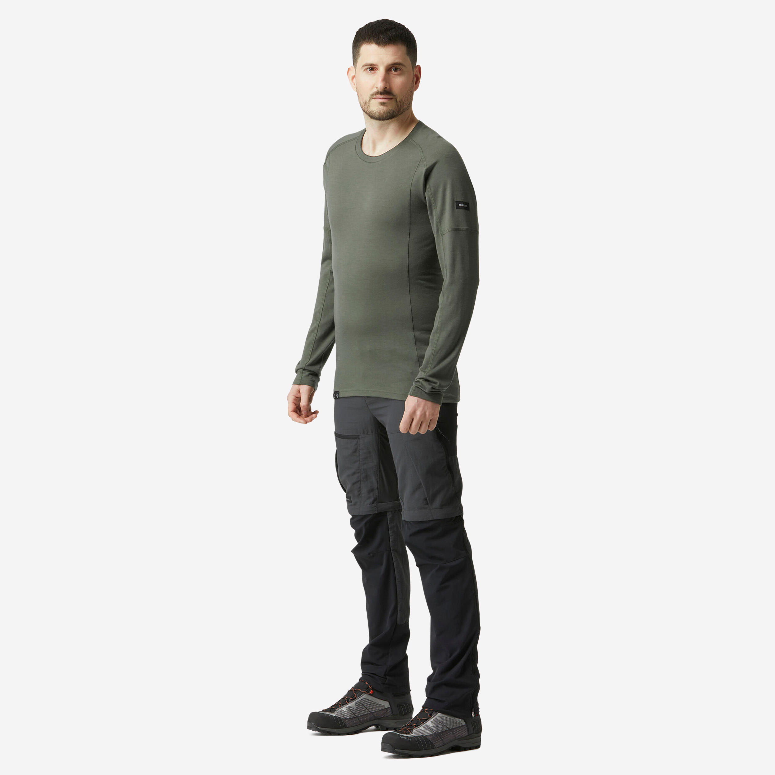 FORCLAZ Men's Long-sleeve T-shirt Merino Wool  MT500