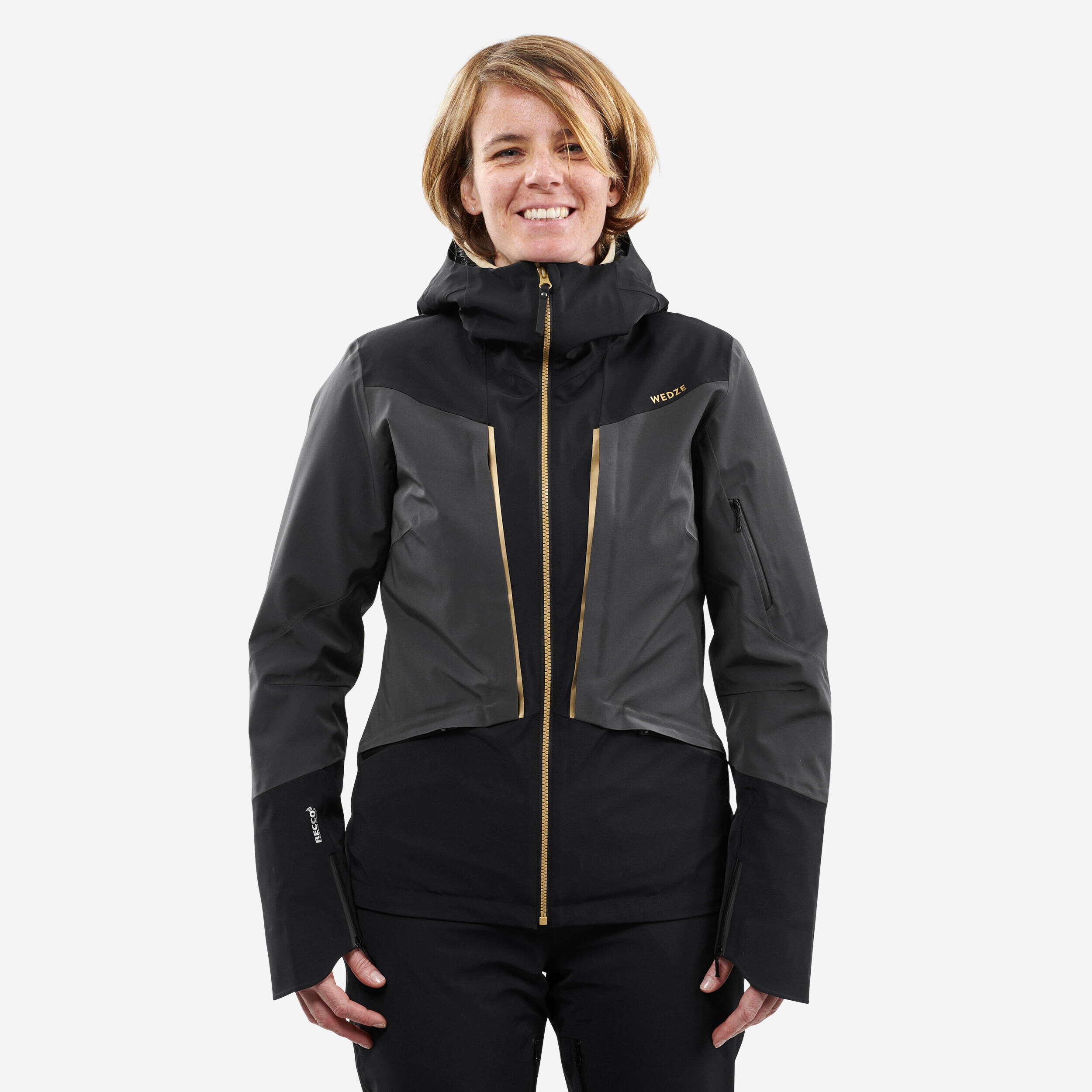 WEDZE WOMEN’S SKI JACKET + LINER JACKET 980 - BLACK