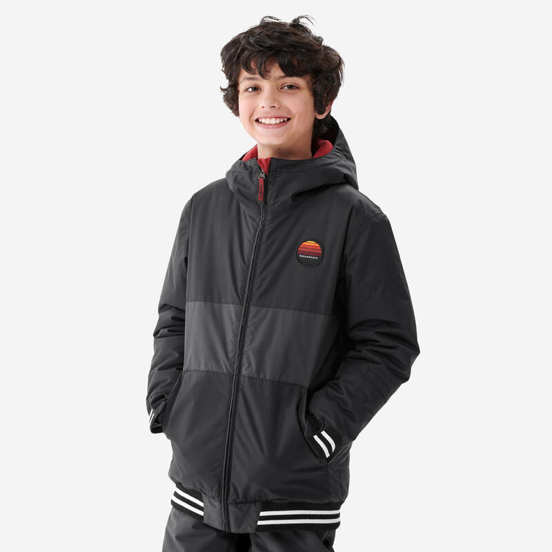 Snowboardjacke Kinder - SNB 100 schwarz 