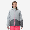 KIDS’ WARM AND WATERPROOF SKI JACKET   - 100 - GREY