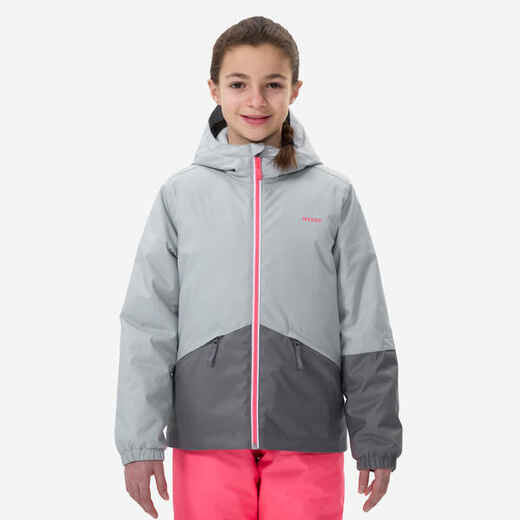 
      Bērnu silta, ūdensnecaurlaidīga slēpošanas jaka “100”, pelēka
  