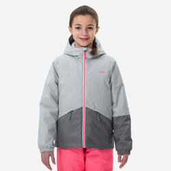 VESTE DE SKI ENFANT CHAUDE ET IMPERMEABLE - 100 GRISE