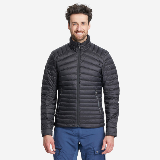 Doudoune en duvet de trek montagne - Noir -  MT100 -5 °C - Homme
