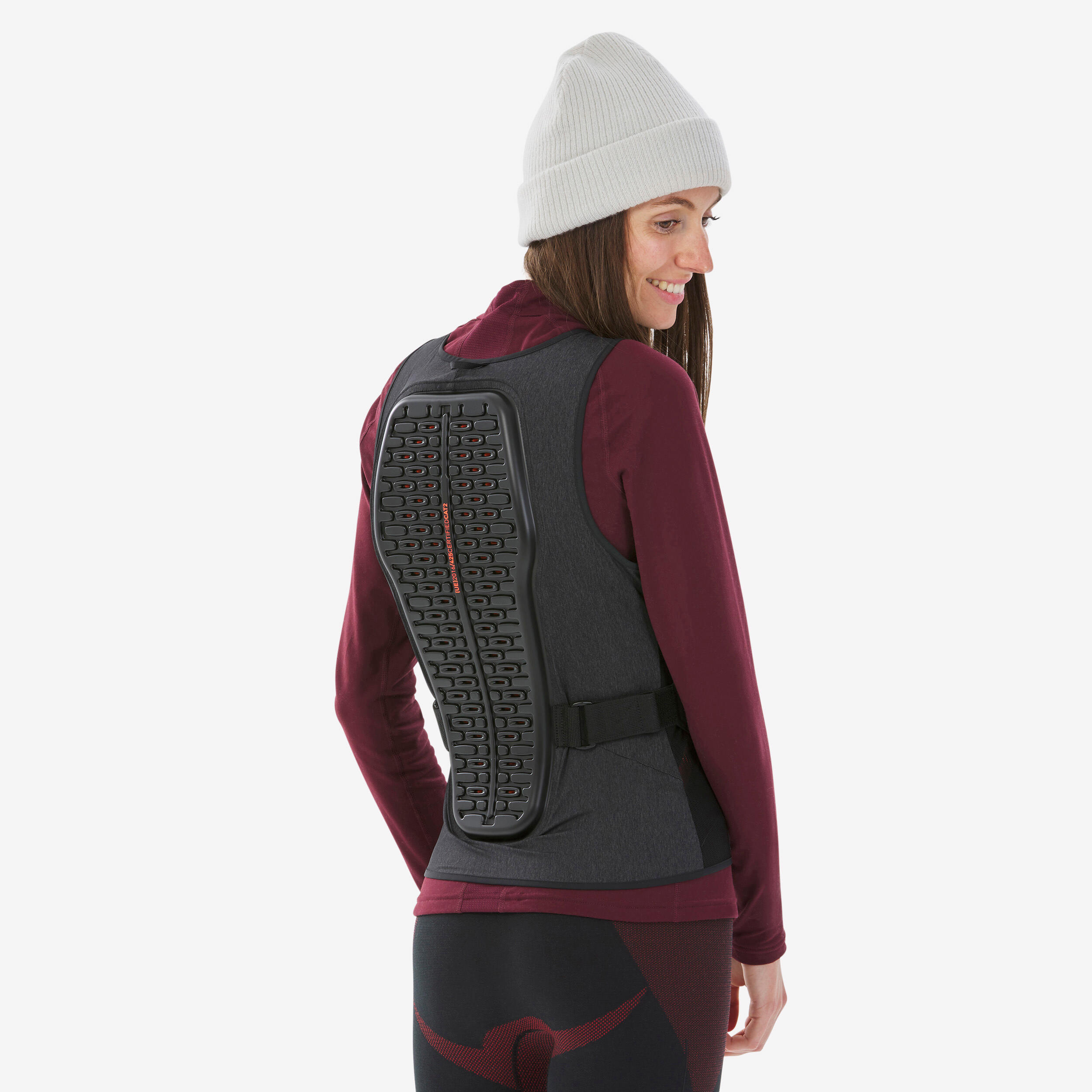 Women's mountain bike, ski and snowboard back protector - DBCK 500