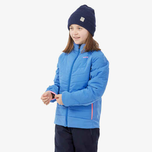 
      Detská ľahká lyžiarska prešívaná bunda 900 modrá
  