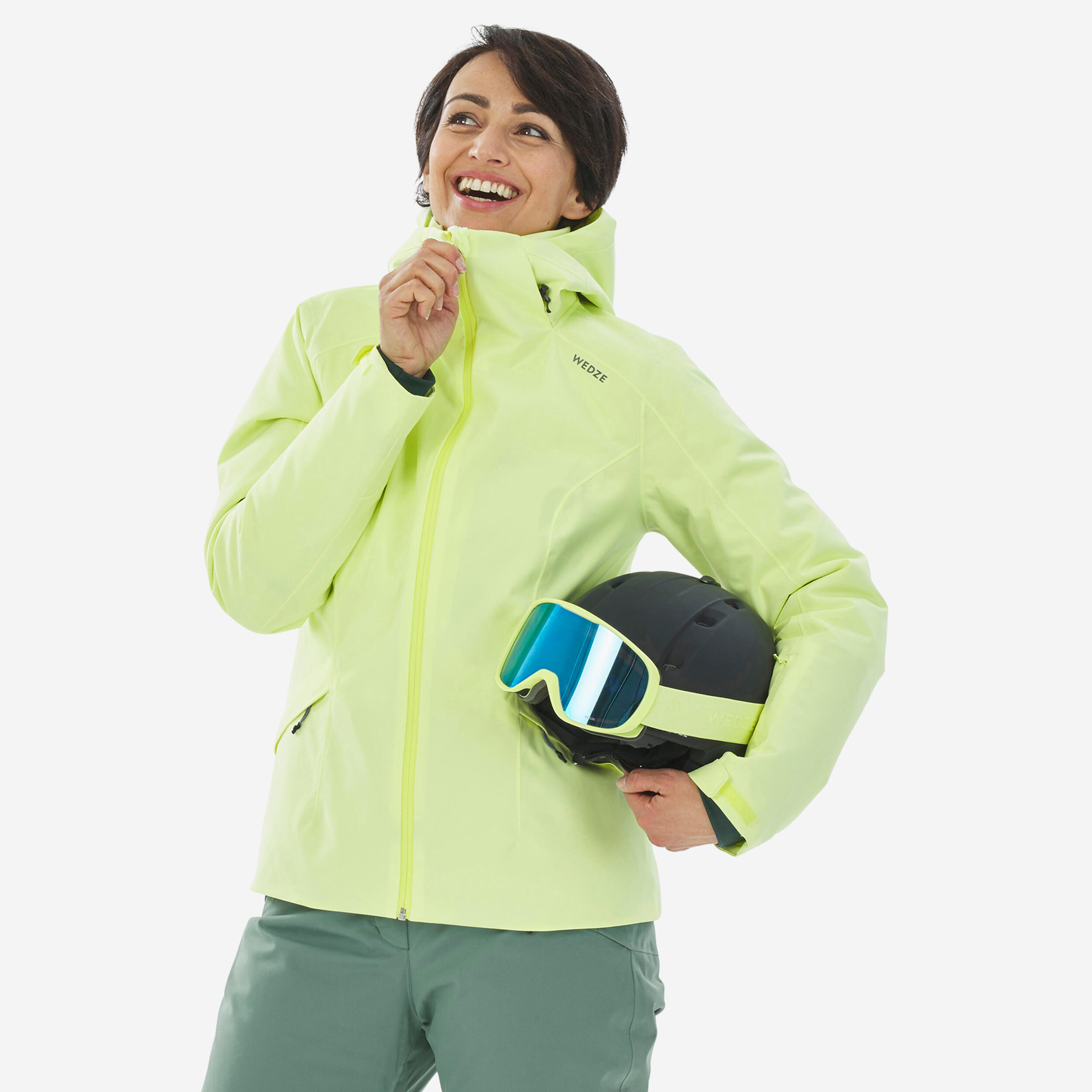 VESTE CHAUDE DE SKI FEMME 500 BLEUE WEDZE Decathlon