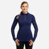 Women’s BL 500 thermal base layer 1/2 zip ski top - navy blue