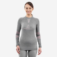 T-shirt Thermique Manches Longues Femme Janus – Laine Mérinos, Taille M, Couleur Lilas