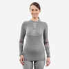 Women’s Seamless Skiing Merino Wool Thermal Base Layer BL900  Grey and Pink