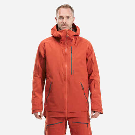 Men's Ski Jacket - FR500 - Terracotta