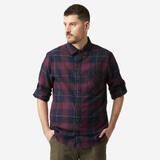 Men Checked Full Sleeve Light Flannel Shirt Red - Travel 500