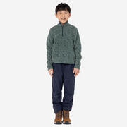 Kids’ ages 7-15 Hiking Fleece - MH100 - Green