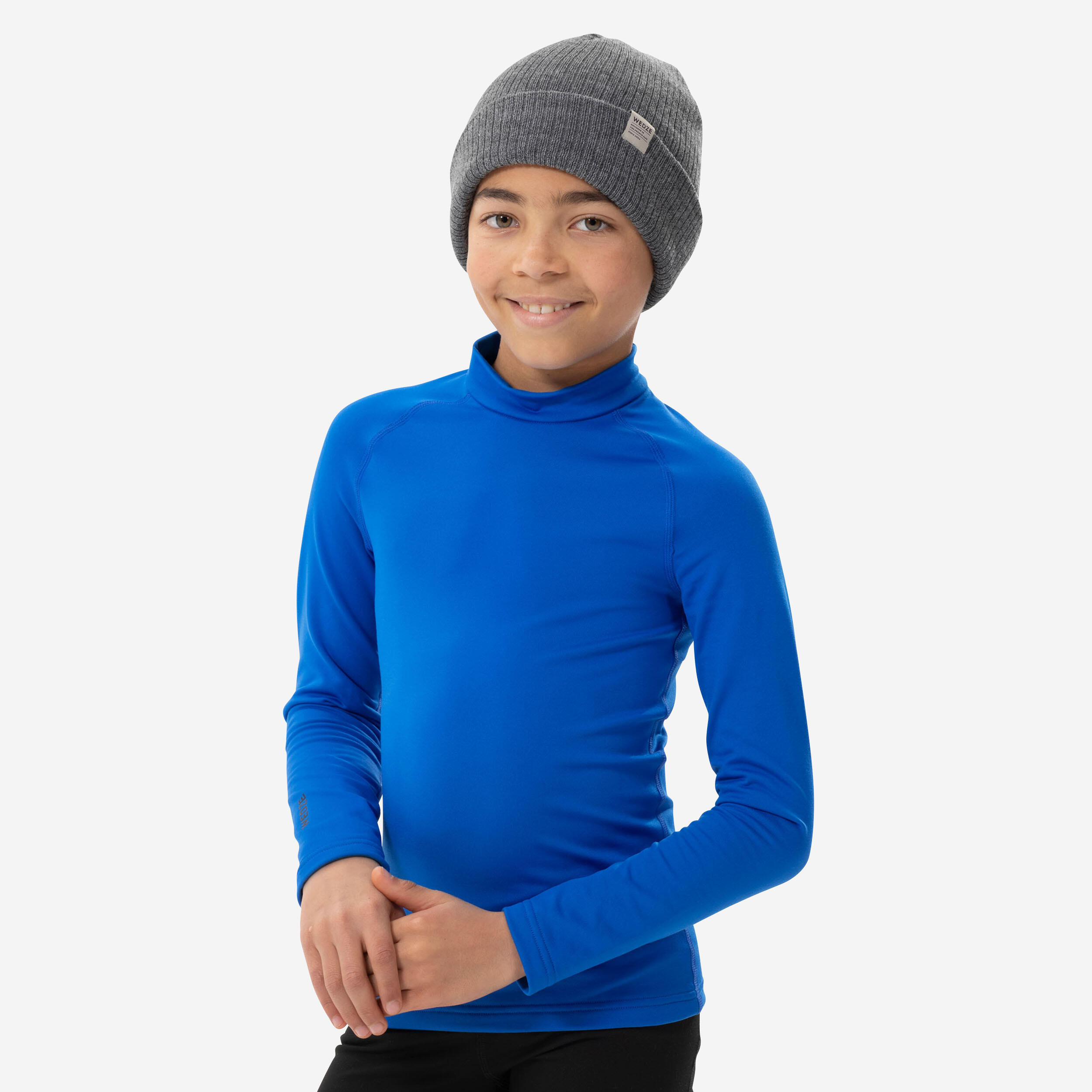 Kids’ thermal ski base layer – BL500 –  royal blue 1/4