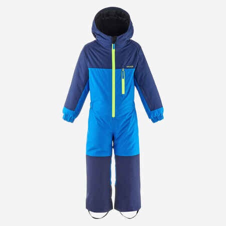 Kids’ Warm and Waterproof Ski Suit - 100 Blue