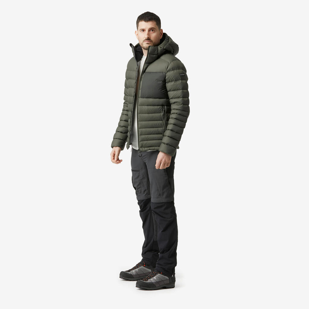 Men’s mountain and trekking padded and hooded jacket - MT500 -10°C