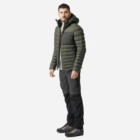 Men’s mountain and trekking padded and hooded jacket - MT500 -10°C