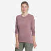 Women's Long-sleeve T-shirt Merino Wool  MT500 - Deep Purple 