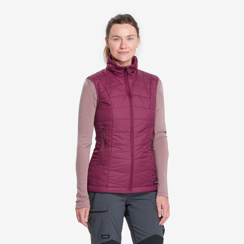 Doudoune sans manches synthetique de trek montagne MT100 Femme