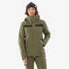 900 Women’s ventilated ski jacket for freedom of movement - khaki