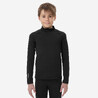 Kids' thermal ski base layer top - BL500 - black