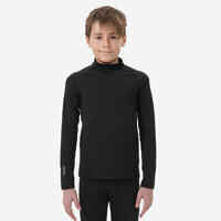 חולצה תרמית לסקי 500 לילדים - שחור