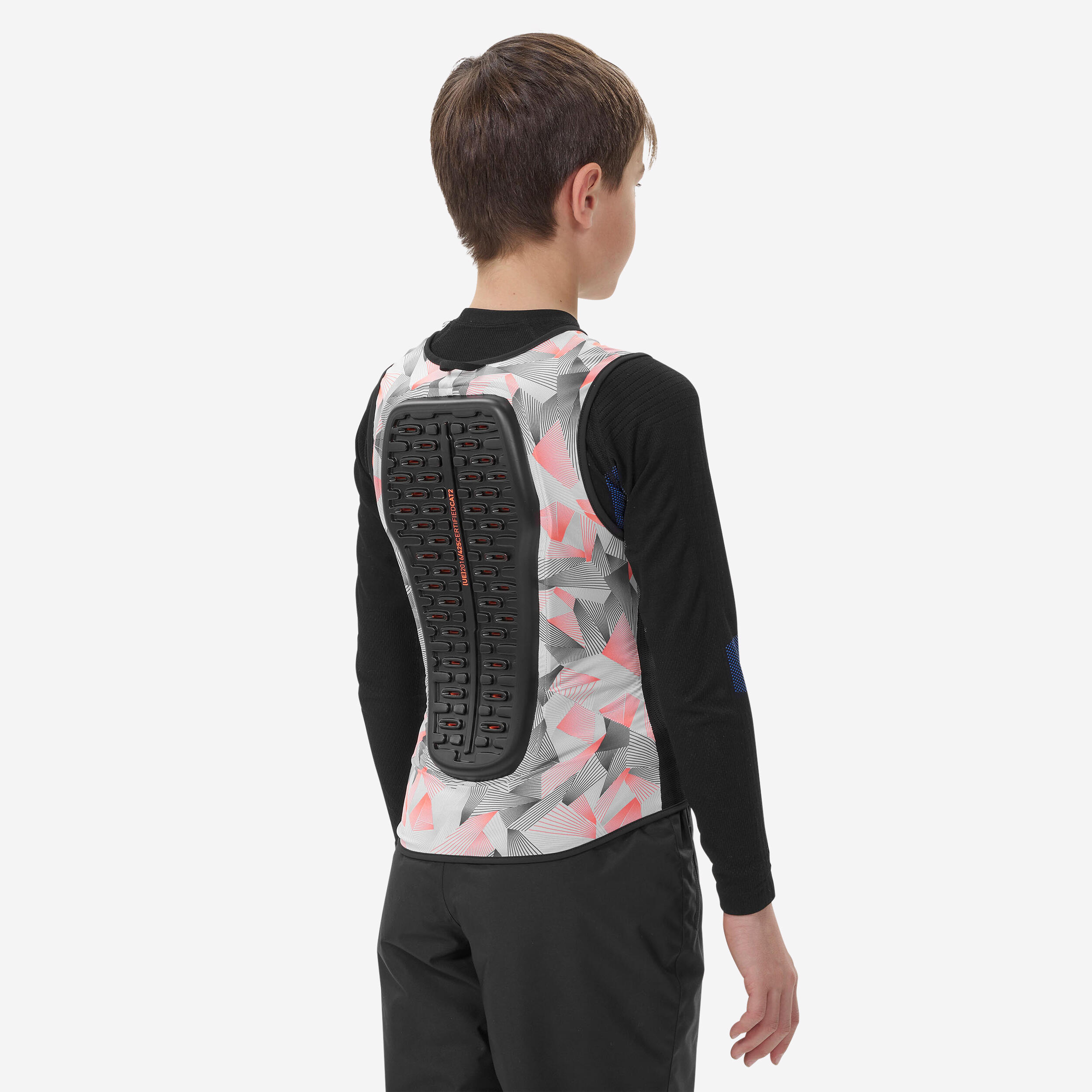 Dreamscape - Gilet De Protection Dorsale Vtt, Ski Et Snowboard Junior - Dbck 500 - Protection Dorsale - Ski Freeski Snowboard Luge - Gris - 12 À 14