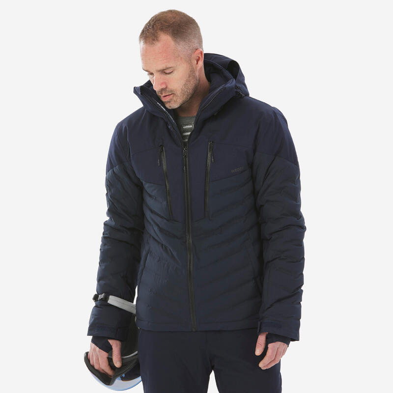 Skijacke Daunenjacke Herren - 900 Warm marineblau 