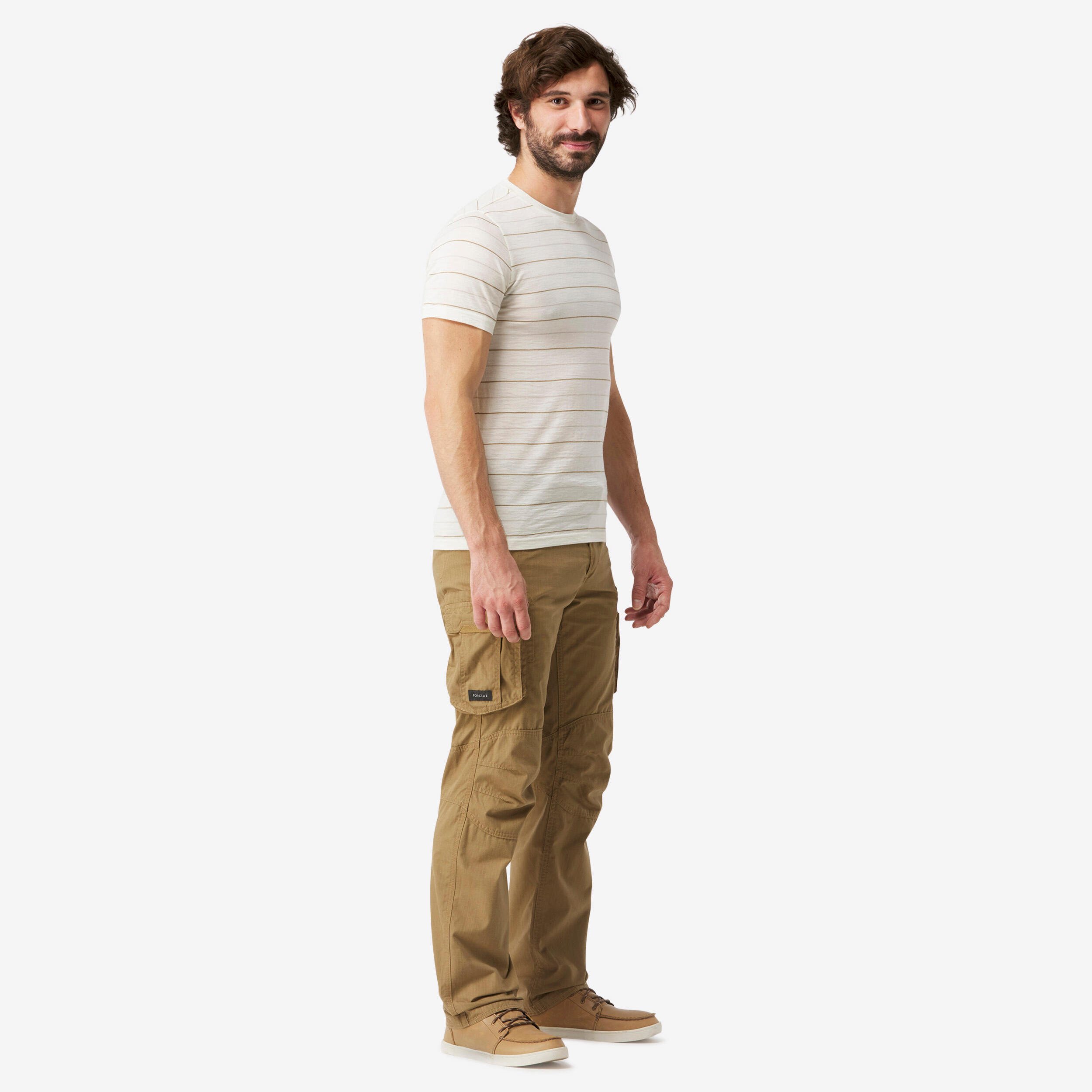 Forclaz - T-shirt De Trek Voyage Manches Courtes Laine Mérinos Homme - Travel 500 Blanc - T-shirt Manches Courtes - Randonnees Et Trekking Homme - Blanc - 44l - Decathlon