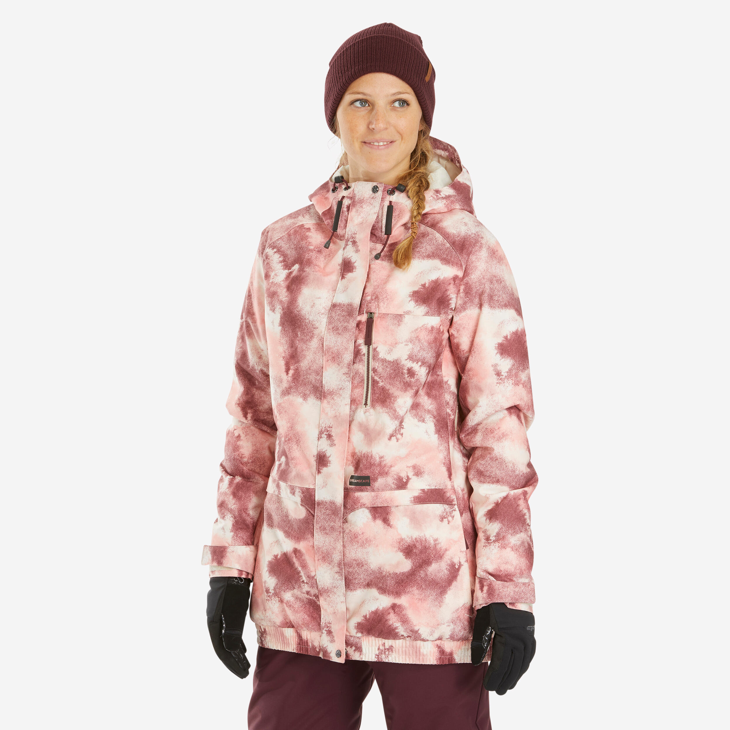 Baby pink snowboard jacket sale