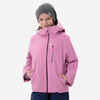 Skijaška jakna dječja topla i vodootporna 550 ružičasta