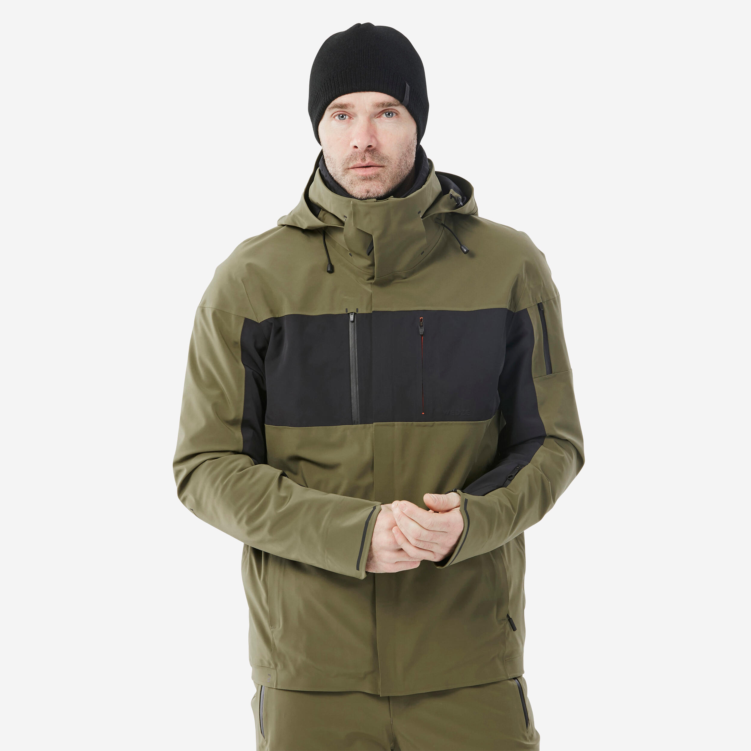 Wedze - Veste De Ski Ventilée Qui Assure La Liberté De Mouvement Homme, 900 Kaki - Veste - Ski Freeski Snowboard Luge - Vert - 40m - Decathlon