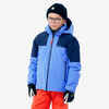 Kids’ warm and waterproof ski jacket 900 - blue