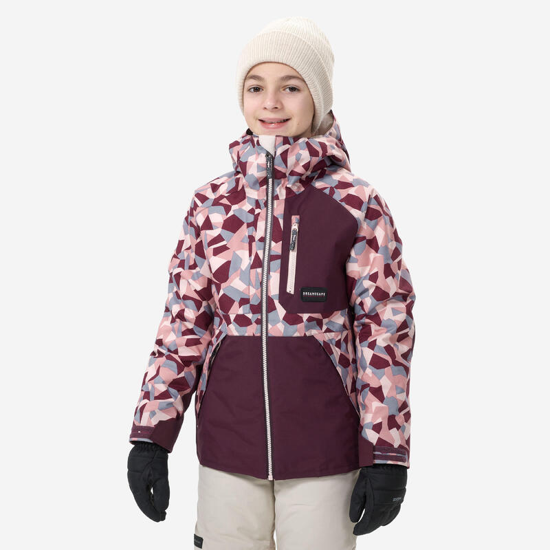 Snowboardjacke Kinder - SNB 500 Kid Grafik violett 