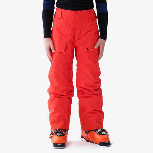 
      Detské lyžiarske nohavice FR500 červené
  