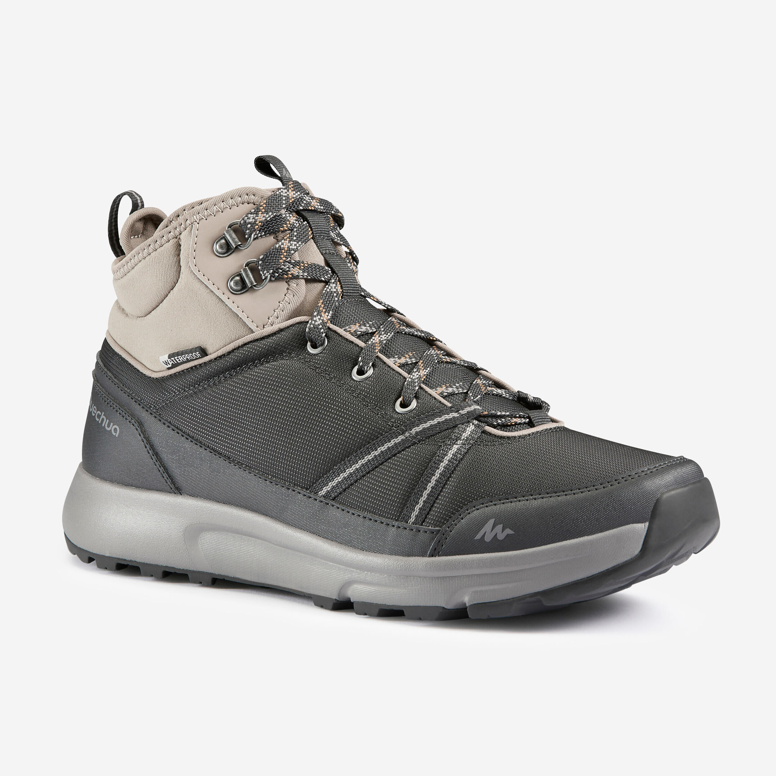QUECHUA Men’s Waterproof Hiking Shoes  - NH100 Mid WP