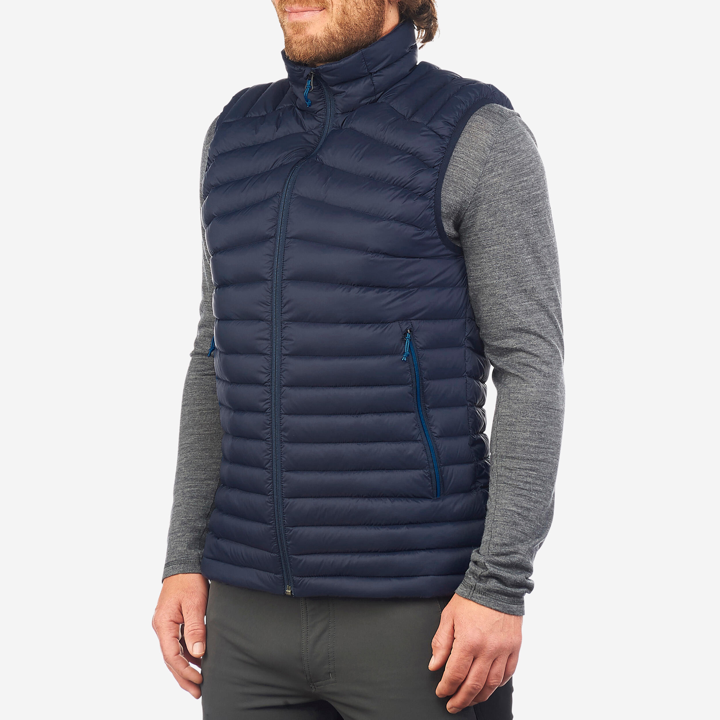 Doudoune sans manches en duvet de trek montagne MT100 Homme FORCLAZ Decathlon