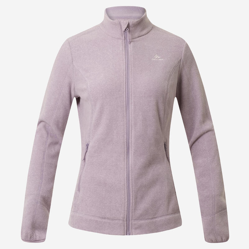 Women's Fleece Hiking Sweatshirt - MH 120 Black - [EN] graphite