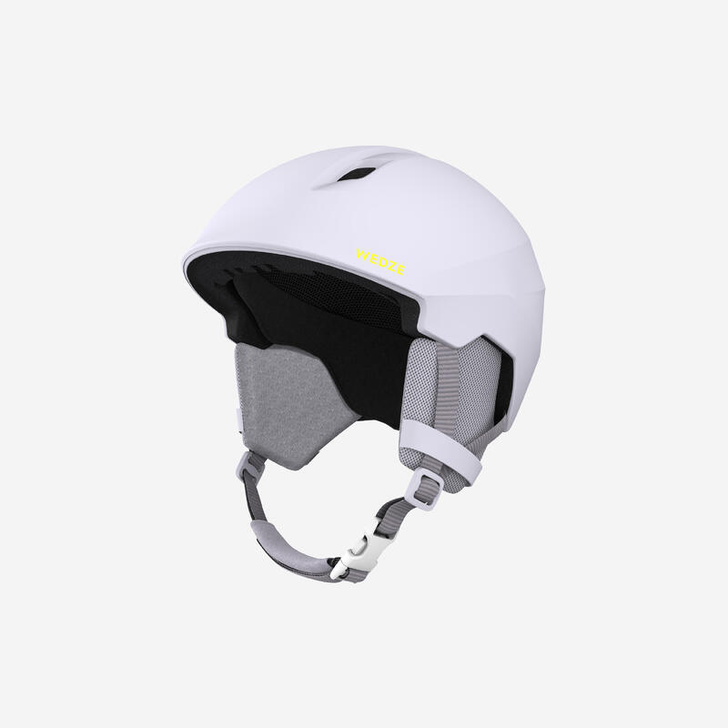 Casque de ski adulte, PST 500 blanc mat