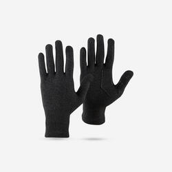 Sous-gants sans couture de trekking montagne  - MT500 noir - adulte