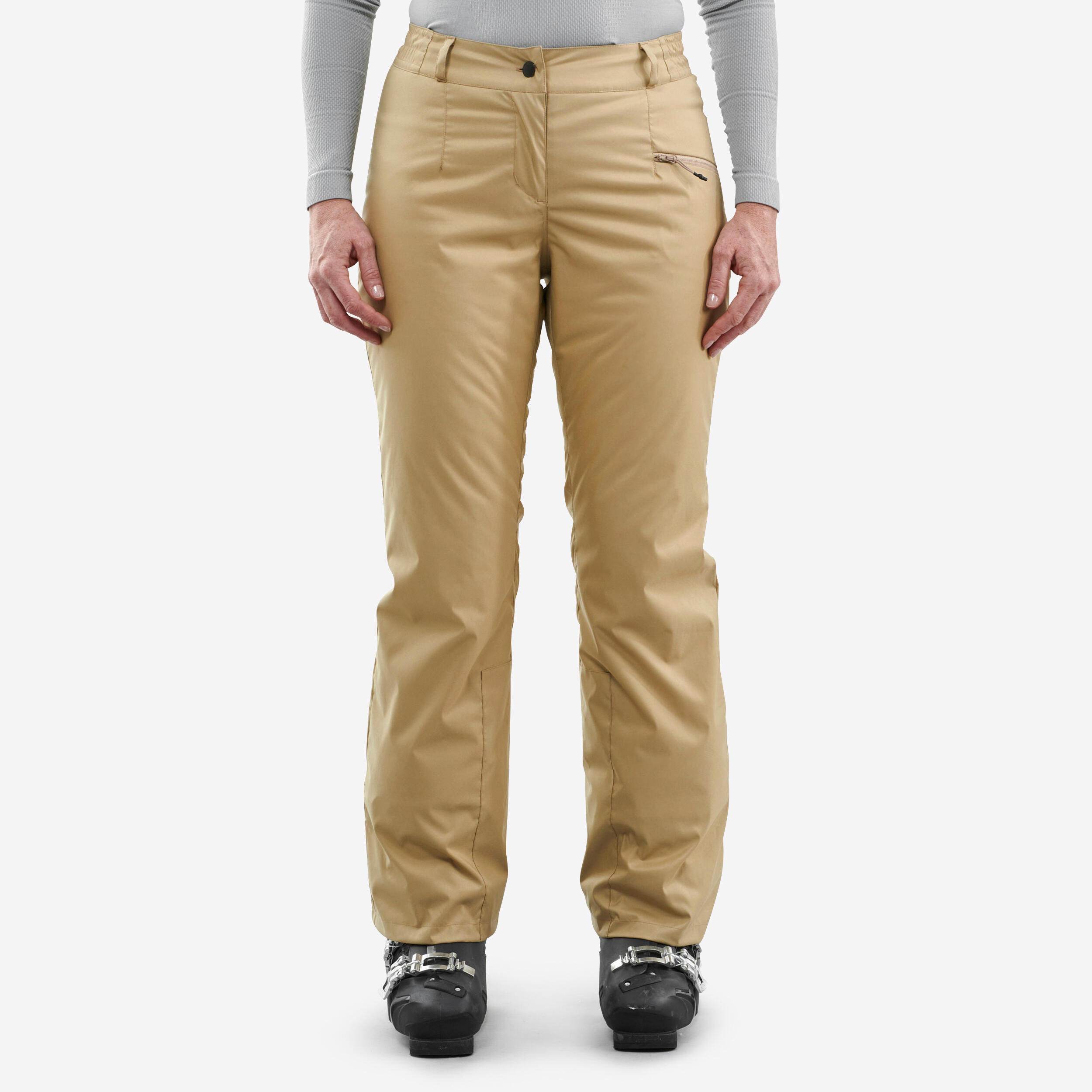 Women's Ski Pants - FR 100 Beige