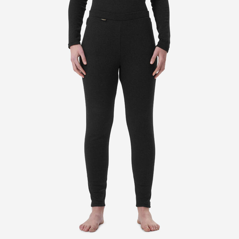 Women’s Ski Base Layer Bottoms 100 - Black