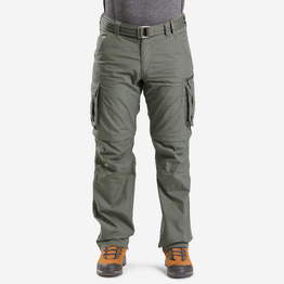 Pantalon cargo modulable de trek voyage - travel 500 modul kaki homme